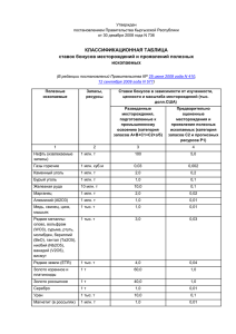 Классификационная таблица ставок бонусов - e