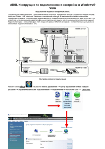 Инструкция по подключению и настройке в Windows® ADSL Vista