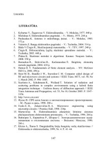 Literatūra - VGTU Elektronikos fakultetas