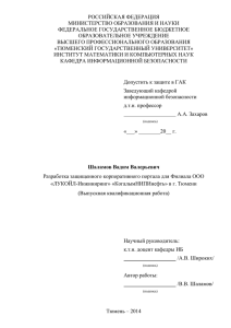 Шаламов В.В. Дипломная работа