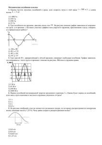 Механические колебания и волны 1. ,  а  длина волны