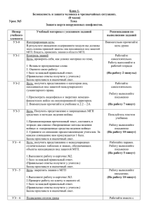 Блок 1. Безопасность и защита человека в чрезвычайных ситуациях. (8 часов)