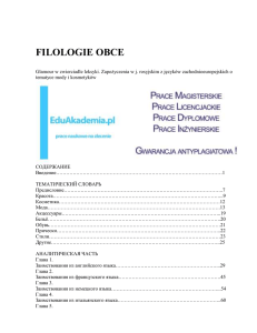 filologie obce - BazaTematow.pl