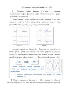 Тема «Построение графика функций y=