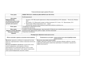 Технологическая король уроков Буйволовой И.Ю. ОБЩЕСТВО