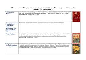 Литература 6 кл по истории Древней Руси.