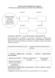 Технология семинарского занятияx