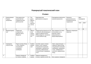 технология, 8 класс (девочки)