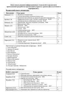 Банк использования информационных технологий в предметном