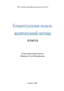 система классного самоуправления «СемьЯ