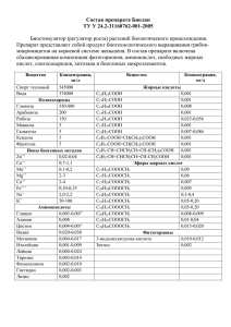 Состав препарата Биолан ТУ У 24.2-31168762-001-2005  Биостимулятор (регулятор роста) растений биологического происхождения.