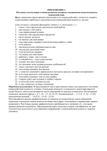 ПРИЛОЖЕНИЕ 3. Методика для изучения степени развития основных компонентов педагогического взаимодействия.