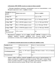 а) Компания «МЕГАФОН» (задачи из открытого банка заданий)