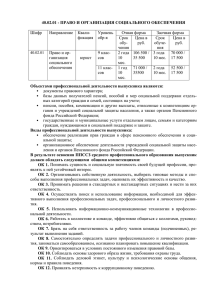 40.02.01 – Право и организация социального обеспечения