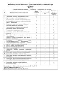 Обобщенный план химия 8 класс