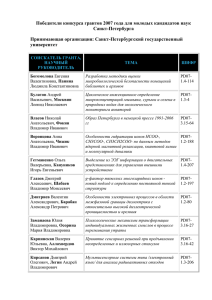 Победители из СПбГУ - Управление Научных Исследований