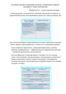 Структура уроков деятельностного обучения существенно