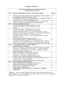 Критерии оценивания содержания сочинения на