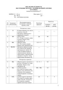 ПОСЛЕДОВАТЕЛЬНОСТЬ ПОСТРОЕНИЯ ЧЕРТЕЖА ОСНОВЫ