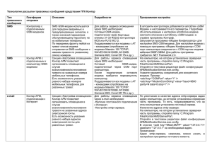 Рассылка тревожных сообщений