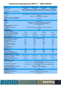 Технические характеристики Netys RT 5000