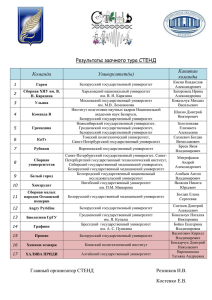 Подведены результаты заочного тура