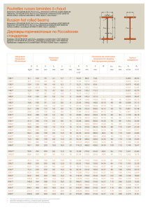 Poutrelles russes laminées à chaud Russian hot rolled beams