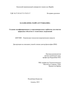 Диссертационная работа Казанкаповой М