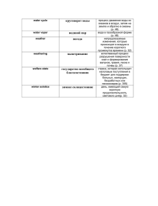 круговорот воды водяной пар погода выветривание