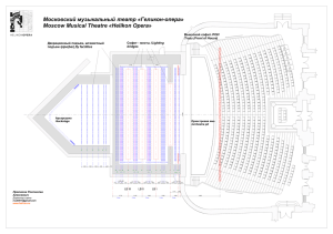 Стравинский». План сцены с залом в формате *