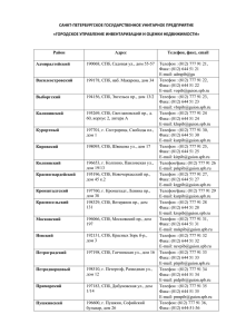 санкт-петербургское государственное унитарное предприятие