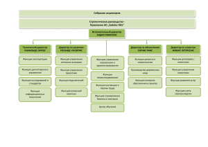 Собрание акционеров Стратегическое руководство