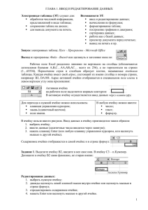 Excel. Практические работы