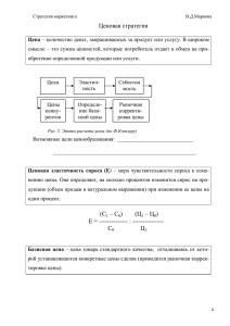 Рыночная корректировка цены