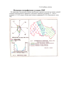 Почвенно-географичекие условия ЛМР