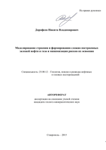 Дорофеев Никита Владимирович Моделирование строения и