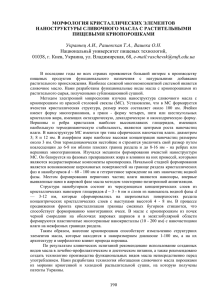 морфология кристаллических элементов наноструктурьі