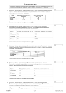 Природные ресурсы