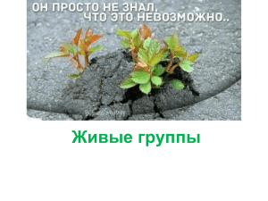 Живые группы