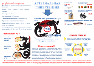 Памятка по артериальной гипертензии