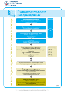 Поддержание жизни новорожденных european resuscitation