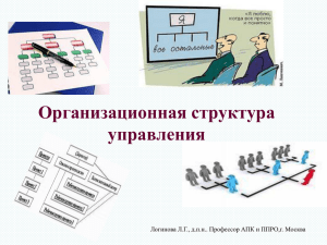 Организационная структура управления