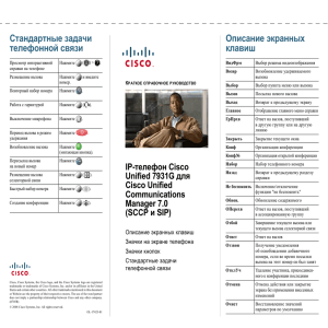 IP-телефон Cisco Unified 7931G для Cisco Unified