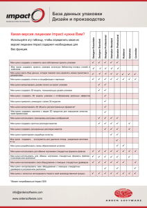 База данных упаковки Дизайн и производство