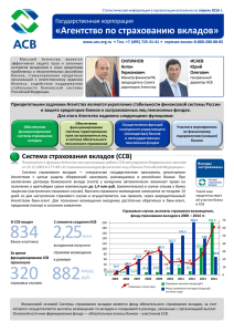 Слайд 1 - Агентство по страхованию вкладов