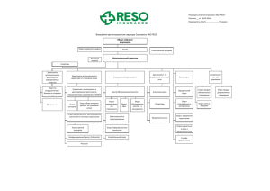 Внутренняя организационная структура Страхового ЗАО РЕСО
