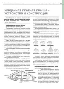 ЧердАЧнАя СкАтнАя крышА - Кровельные и изоляционные