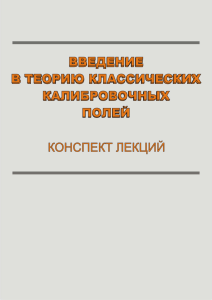 А. Е. Заяц. Введение в теорию классических калибровочных полей