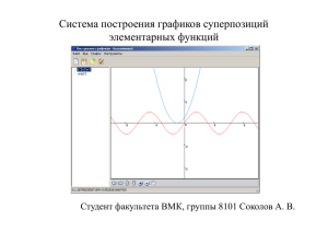 Построение графиков функций.