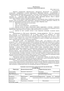 М.В. Полякова «Всех учить всему» Я.А. Коменский Особенности образования взрослых